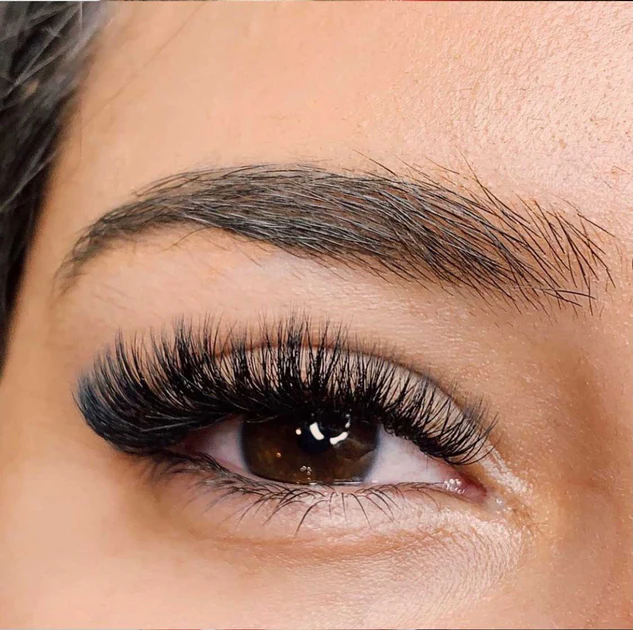 Heavy set lash extensions - maximum fullness glamour by expert lash artist Hannah in Tustin CA